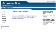 Tablet Screenshot of carcassonneairport.com